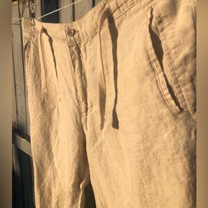 Tasso Elba Women’s 100% Linen Pants size 33